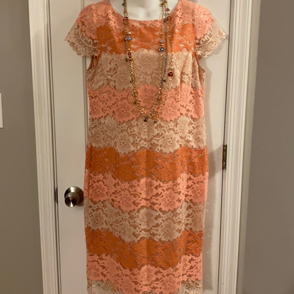 Jessica Howard- Tri-color Lace Dress
